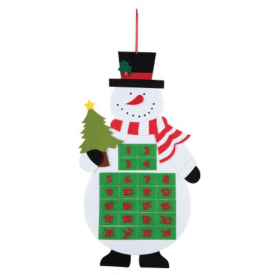 C&F Home Snowman with Tree Christmas Countdown Calendar