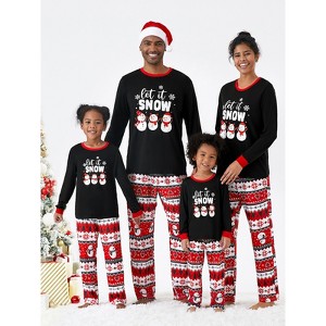 PATPAT Family Christmas Pjs Matching Sets Holiday Jammies Sleepwear Christmas Pajamas for Family Xmas Outfits with Socks - 1 of 4