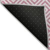 Pink And Ivory Geometric Washable Indoor Outdoor Area Rug - 4 of 4