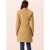 Seta T Women's Single-Breasted Notched Lapel Winter Peacoat - 4 of 4