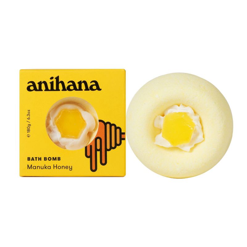 anihana Hydrating Bath Bomb Melt - Manuka Honey - 6.35oz, 1 of 10