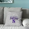 NCAA Northwestern Wildcats 16" Heather Gray Sweatshirt Pillow - 4 of 4