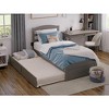 AFI Furnishings Warren Platform Bed TXL with Footboard & TXL Trundle AG - 3 of 4