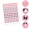 Big Dot of Happiness Pawty Like a Puppy Girl - Pink Dog Party Round Candy Sticker Favors - Labels Fits Chocolate Candy (1 sheet of 108) - 2 of 4