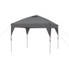 CORE Set of 2 300-Pound Capacity Padded Hard Arm Chair w/Storage Pockets & Carry Bag w/Instant 10-Foot Outdoor Pop-Up Shade Canopy Shelter Tent, Gray - 3 of 4
