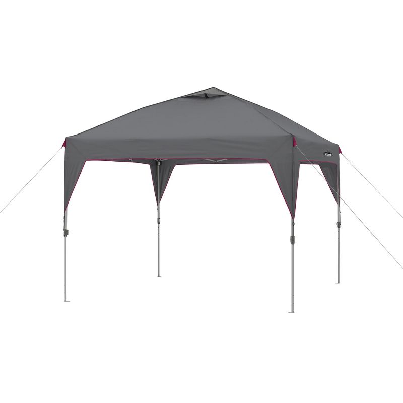 CORE Set of 2 300-Pound Capacity Padded Hard Arm Chair w/Storage Pockets & Carry Bag w/Instant 10-Foot Outdoor Pop-Up Shade Canopy Shelter Tent, Gray, 3 of 7