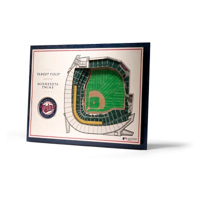 MLB Minnesota Twins 5-Layer Stadiumviews 3D Wall Art