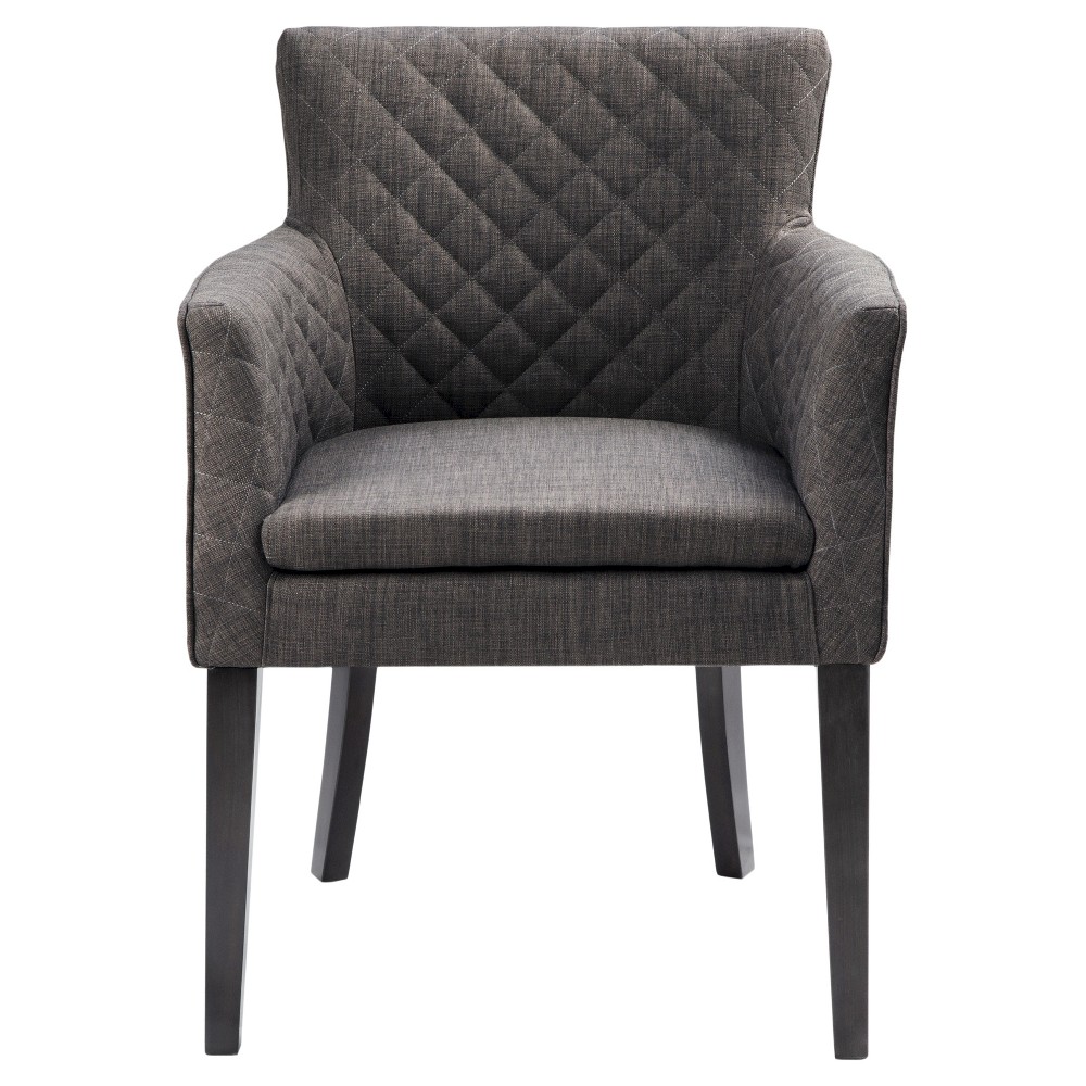 Morgan Quilted Back Dining Chair Wood/Charcoal was $552.99 now $387.09 (30.0% off)