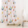 Showmemars Colorful Little Festive Trees Shower Curtain - Deny Designs - 2 of 3