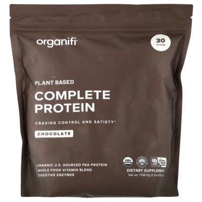 Organifi Plant Based Complete Protein, Chocolate, 2 lbs (8.85 oz)
