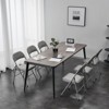 Sevobal Outdoor Portable Chairs 6PCS Foldable Soft Cushion Chair Set with PVC Seat for Living Room and Reception, Gray, 15.75"*17.72"*30.71" - 2 of 4