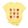 Simply Sage Market Strawberry Watercolor Chart Short Sleeve Tee - 2 of 4