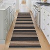 Washable Easy Jute Area Rugs for Living Room Bedroom Modern Geometric Stripes Indoor Outdoor Rug - 4 of 4
