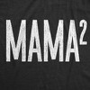 Womens Mama Squared T Shirt Funny Math Nerdy Mother's Day Cute Tee For Mom Of Two - Crazy Dog Women's T Shirt - 2 of 4