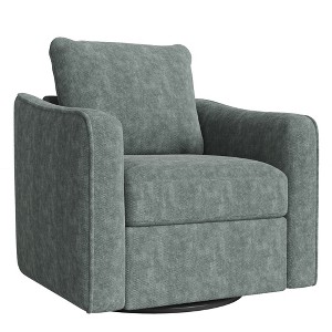 360° Swivel Linen Accent Chair for Living Room, Modern Oversized Armchair ,Comfy Upholstered Single Sofa Chair for Office, Bedroom - 1 of 4