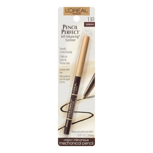 L'Oreal Paris Pencil Perfect Self-Advancing Eyeliner Espresso - 0.1oz, Brown 130