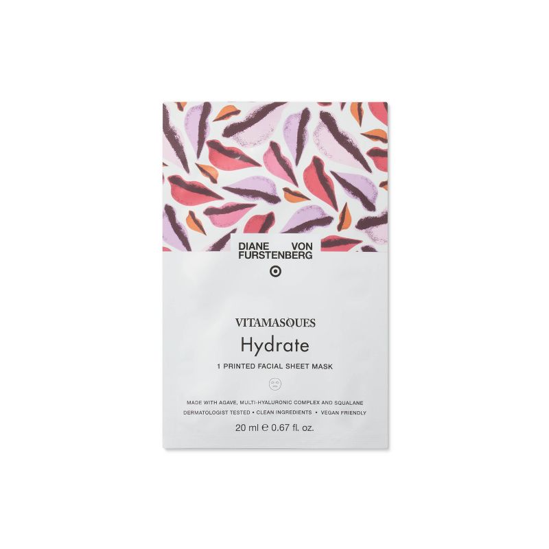 DVF for Target x Vitamasques Signature Lip Sheet Mask - Hydrate - 0.67 fl oz, 1 of 4
