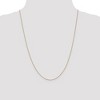 Black Bow Jewelry 0.65mm 14k Yellow Gold D/C Spiga Chain Spring Ring Clasp Necklace - 3 of 4