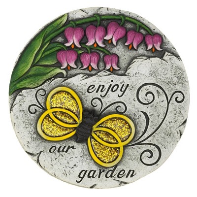 Cement "Enjoy Our Garden" Stepping Stone - Zingz & Thingz