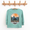 The Juniper Shop Yellowstone National Park Badge Youth Long Sleeve Tee - 2 of 4
