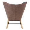 CAVINAS Accent Chair Rocking Chair Mid Century Modern Glider Rocking Chair with Patchwork Linen - 4 of 4