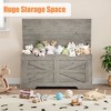 Storage Chest Toy Chest for Boys, Girls, Kids Wooden Toy Box with Lids and Safety Hinge, Entryway Storage Bench Chest, Storage Trunk - 2 of 4