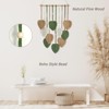 Aoibox Macrame Wall Hanging Nursery Decor Leaves Woven Tapestry Feather Handmade Yarn Tassels Boho Wall Decor Leaves Art Decorations - 4 of 4