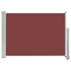 vidaXL Patio Retractable Side Awning 31.5 in.x118.1 in. Brown - 2 of 4