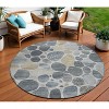 Pewter Beige And Ivory Geometric Washable Indoor Outdoor Area Rug - 2 of 4