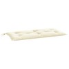 vidaXL Garden Bench Cushion Cream White Oxford fabric (100% polyester) - 2 of 4