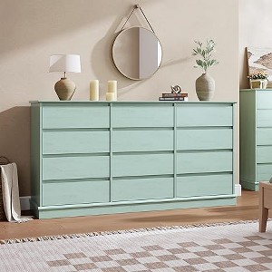 12 Drawer Dressers,Chest of Drawers with Deep Drawers,Large Double Dresser for Closet with Wide Top,Tall Wooden Dresser for Living Room, Bedroom - 1 of 4