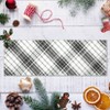 Machine Washable Runner Rug 2x6 Plaid Hallway Runner Vintage Lines Print Entryway Runners Non Slip Kitchen Rug Indoor Foldable Thin Rug for Laundry - 4 of 4