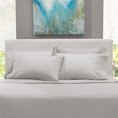 King Light Gray Microfiber Deep Pocket Sheet Set