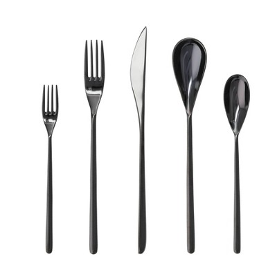 MegaChef Baily 20 Piece Flatware Utensil Set, Stainless Steel