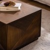 Gulches Square Coffee Table Brown High Temperature Baking Varnish Eco Friendly Board No Assembly Modern for Living Room Office Guest Room - 4 of 4