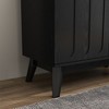 VANIRROR  Storage Cabinet Organizer For Living Room, Sideboard& Buffet, Fluted Accent Chest Cabinet With Adjustable Shelves For Hallway, Entryway - 4 of 4