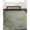 HomeStock Maven Faux Rabbit Pl Green 5x7, Hand Tufted, Transitional - 2 of 4