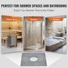 VEVOR Shower Curb Kit, 36"x36" Shower Pan Kit with 6.3" Central Drain, Lightweight EPS Shower Installation Kits with 2 Waterproof Cloths, Grey - 3 of 4