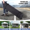 10 x 10 Pop Up Canopy, All Season Instant Canopy with 2 Sidewalls and Vented Roof, Portable Party Tent with Wheeled Carry Bag and Sandbag for Camping - 4 of 4