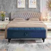 CAVINAS Rectangular Linen Storage Ottoman Bench,Upholstered Ottoman with Tufted Top for Living Room,Bedroom - 2 of 4
