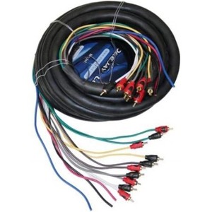 DEEJAYLED 36-Foot Multi-Amp Accessory Cable 10 RCA Shielded Cables Plus Three Power Wires in one cable TBHMED36COPPER - 1 of 1