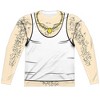 Men's Aqua Teen Hunger Force Carl Costume (Front Back Print) Long Sleeve Costume T-Shirt - 2 of 4