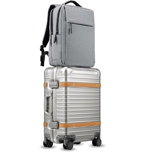 ルイージ Luggex Zipperless Carry-On Luggage | 20-Inch Aluminum Frame, TSA