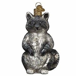 Old World Christmas Blown Glass Ornament for Christmas Tree, Vintage Raccoon - 1 of 4