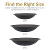 Sunnydaze Outdoor Camping or Backyard Replacement Round Steel with Heat-Resistant Paint Finish Fire Pit Bowl - Black - 4 of 4