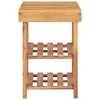 vidaXL Shoe Rack 19.6 in.x12.5 in.x17.7 in. Solid Acacia Wood - 3 of 4