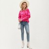 Anna-Kaci Women's Abstract Floral Pattern Knit Sweater with Soft Crew Neckline and Relaxed Long Sleeve Pullover Design - 3 of 4