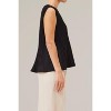 Women's Pleated V-Neck Blouse - GRADE & GATHER - 3 of 4