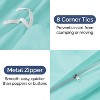 Luxury Soft Premium Duvet Cover Set - Zipper Closure & Matching Pillow Shams - CGK Linens - 4 of 4