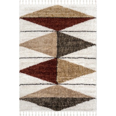 Nuloom Kali Shaggy Diamond Tassel Area Rug
